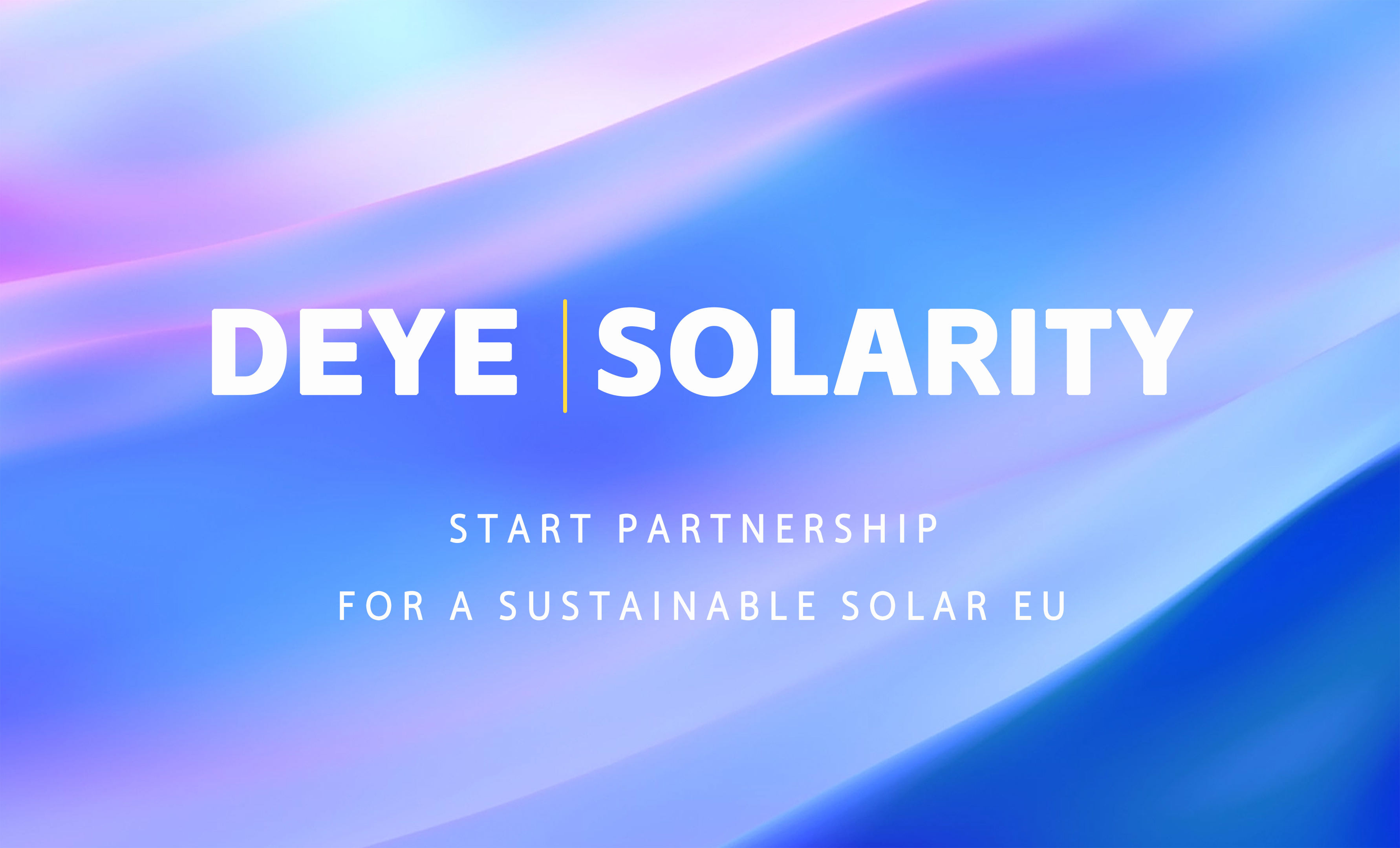 Deye & Solaridade: Parceria Iniciar uma UE solar sustentável